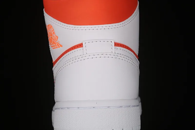 All categories Air Jordan Jordan series basketball shoes Air Jordan 1 Mid G version pure original Air Jordan 1 Mid AJ1 Joe 1 white orange China basketball shoes CZ0774-800